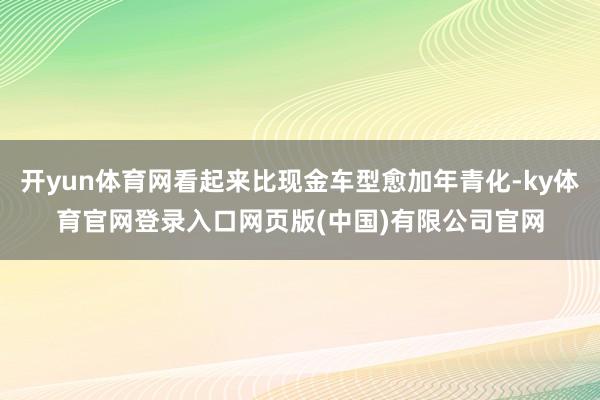 开yun体育网看起来比现金车型愈加年青化-ky体育官网登录入口网页版(中国)有限公司官网